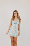 Blue Rose Mini Dress