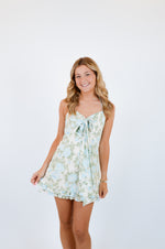 Blue Rose Mini Dress