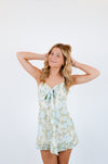Blue Rose Mini Dress