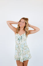 Blue Rose Mini Dress