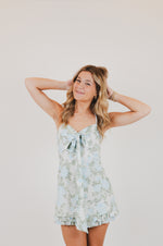 Blue Rose Mini Dress