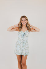 Blue Rose Mini Dress