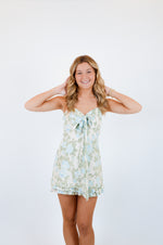 Blue Rose Mini Dress