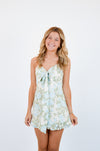 Blue Rose Mini Dress