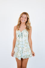 Blue Rose Mini Dress