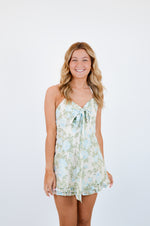 Blue Rose Mini Dress