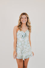 Blue Rose Mini Dress
