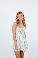 Blue Rose Mini Dress