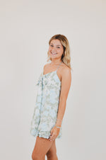 Blue Rose Mini Dress