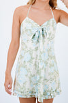 Blue Rose Mini Dress