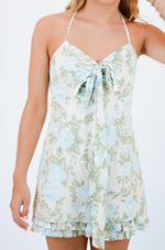 Blue Rose Mini Dress