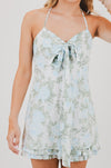 Blue Rose Mini Dress