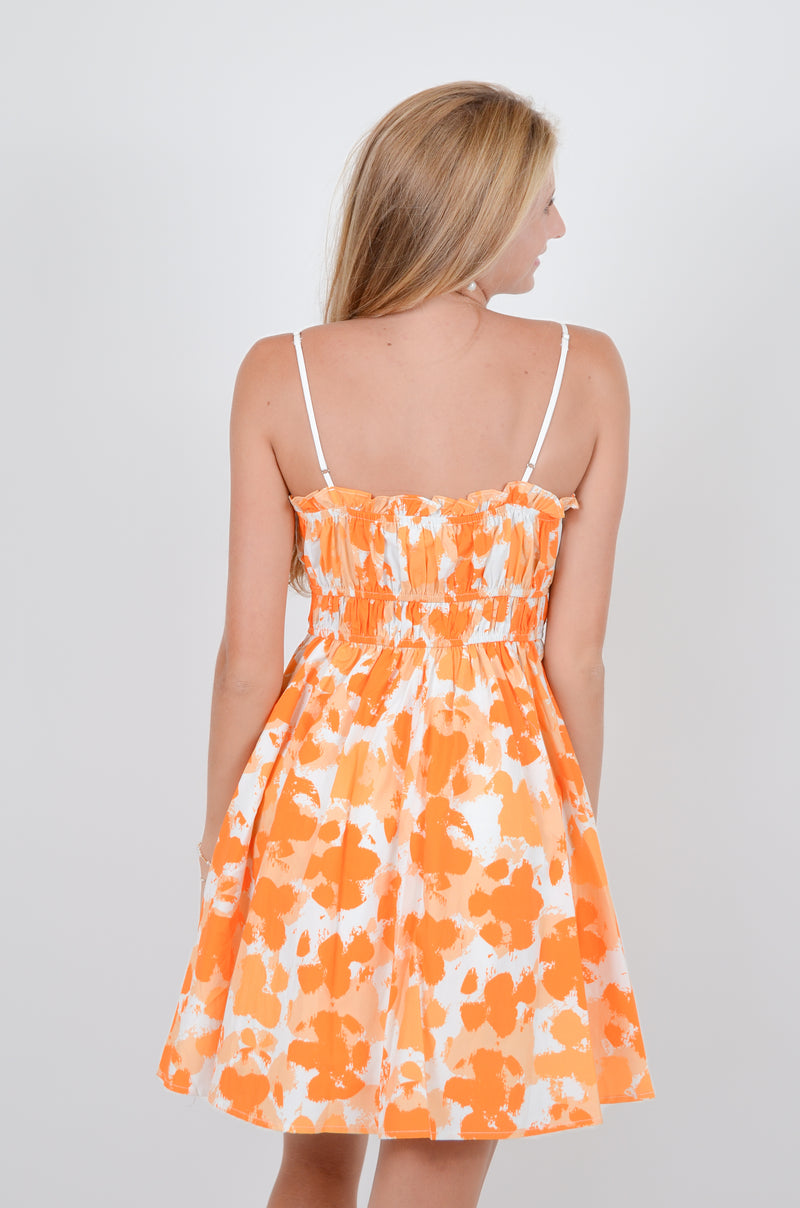 Beth Dress, Orange