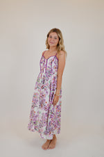 Paisley Print Contrast Binding Midi Dress