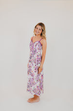 Paisley Print Contrast Binding Midi Dress