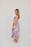 Paisley Print Contrast Binding Midi Dress