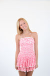 Smocked Body with Lace Trim