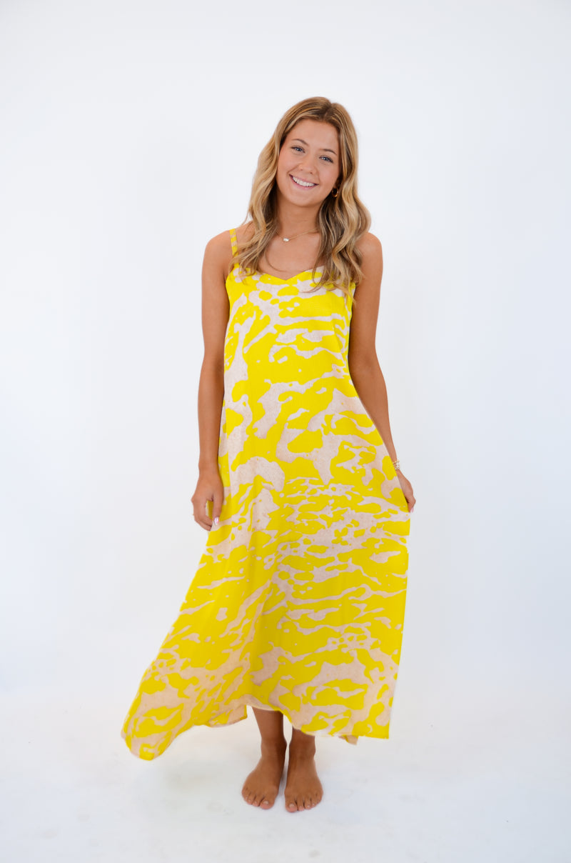 Yellow and Cream Maxi