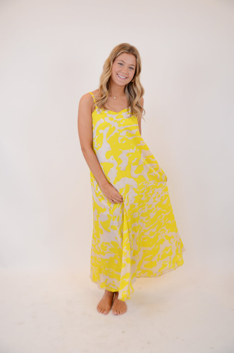 Yellow and Cream Maxi