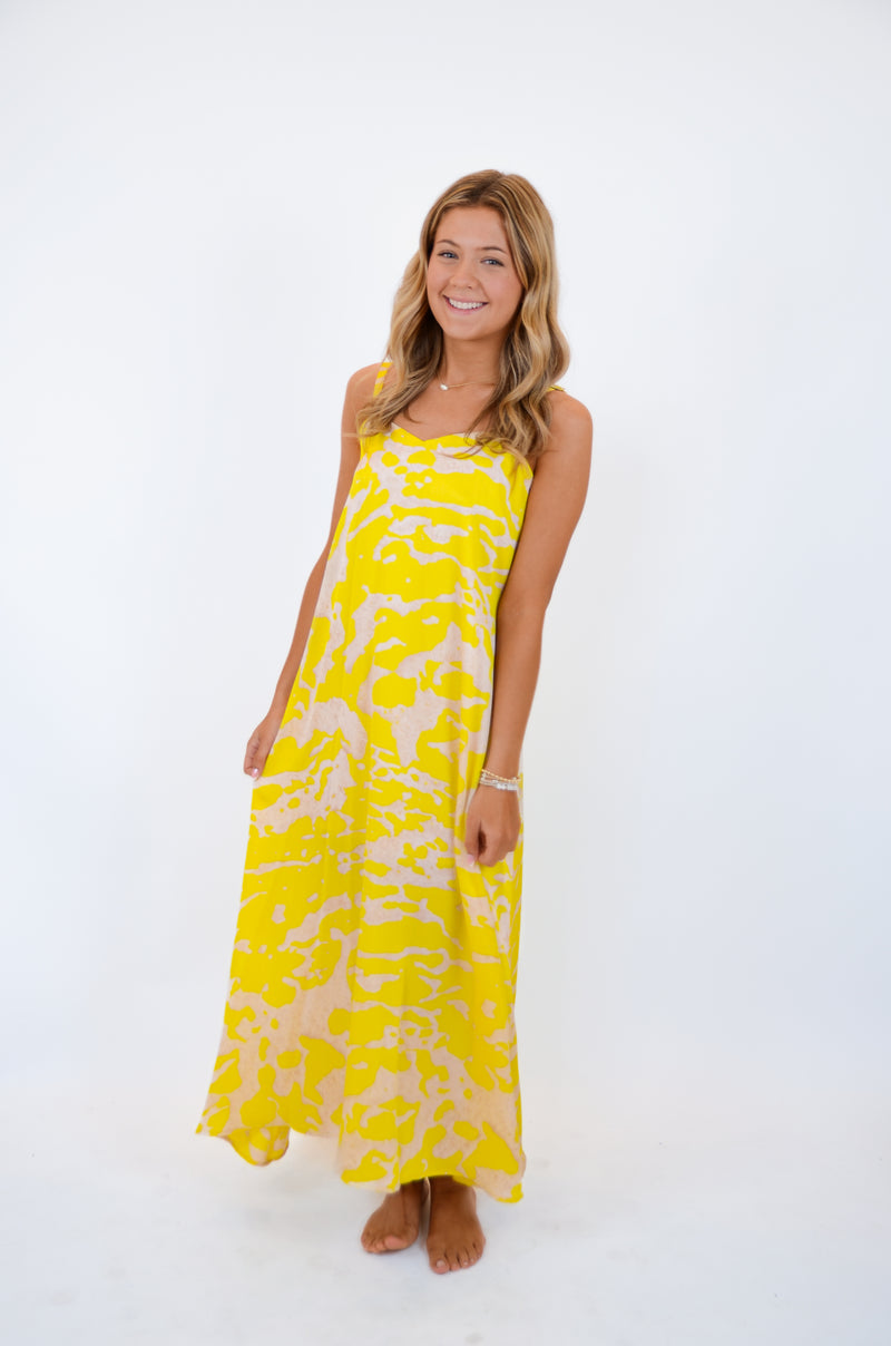 Yellow and Cream Maxi