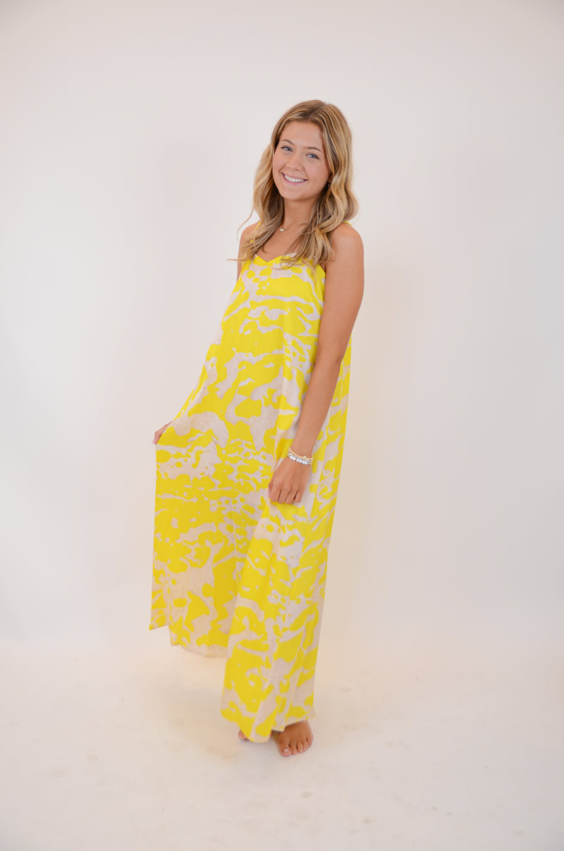 Yellow and Cream Maxi