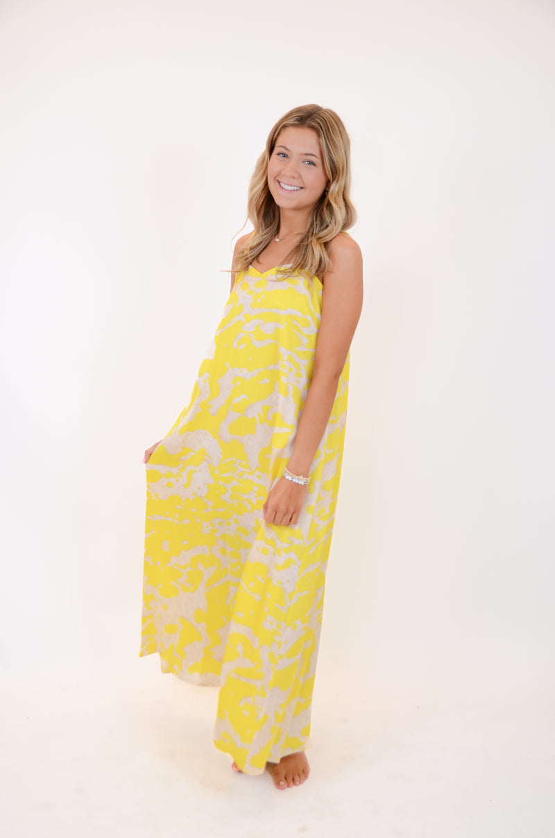 Yellow and Cream Maxi