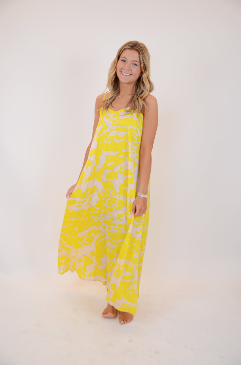 Yellow and Cream Maxi