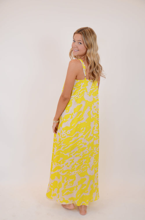 Yellow and Cream Maxi