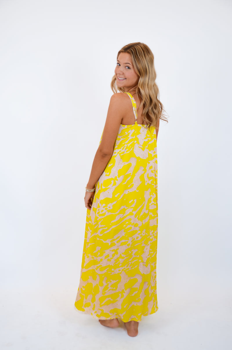 Yellow and Cream Maxi
