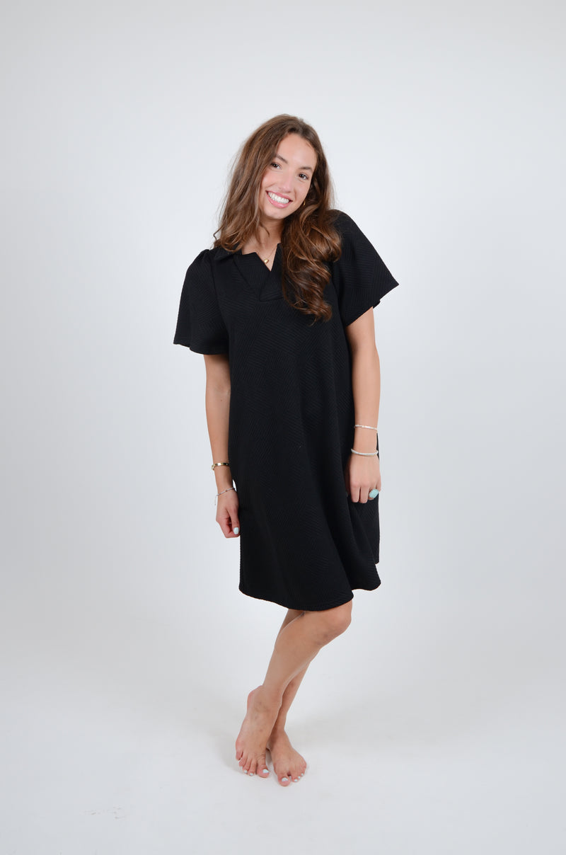 Run Around Town Dress, Black