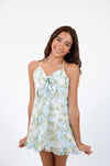 Blue Rose Mini Dress