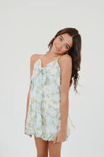 Blue Rose Mini Dress