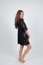 Gameday Sparkle Dress, Black