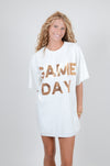 Gameday Sparkle Dress, White