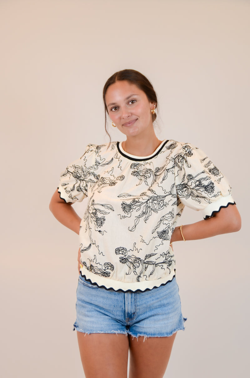 Black and White Top