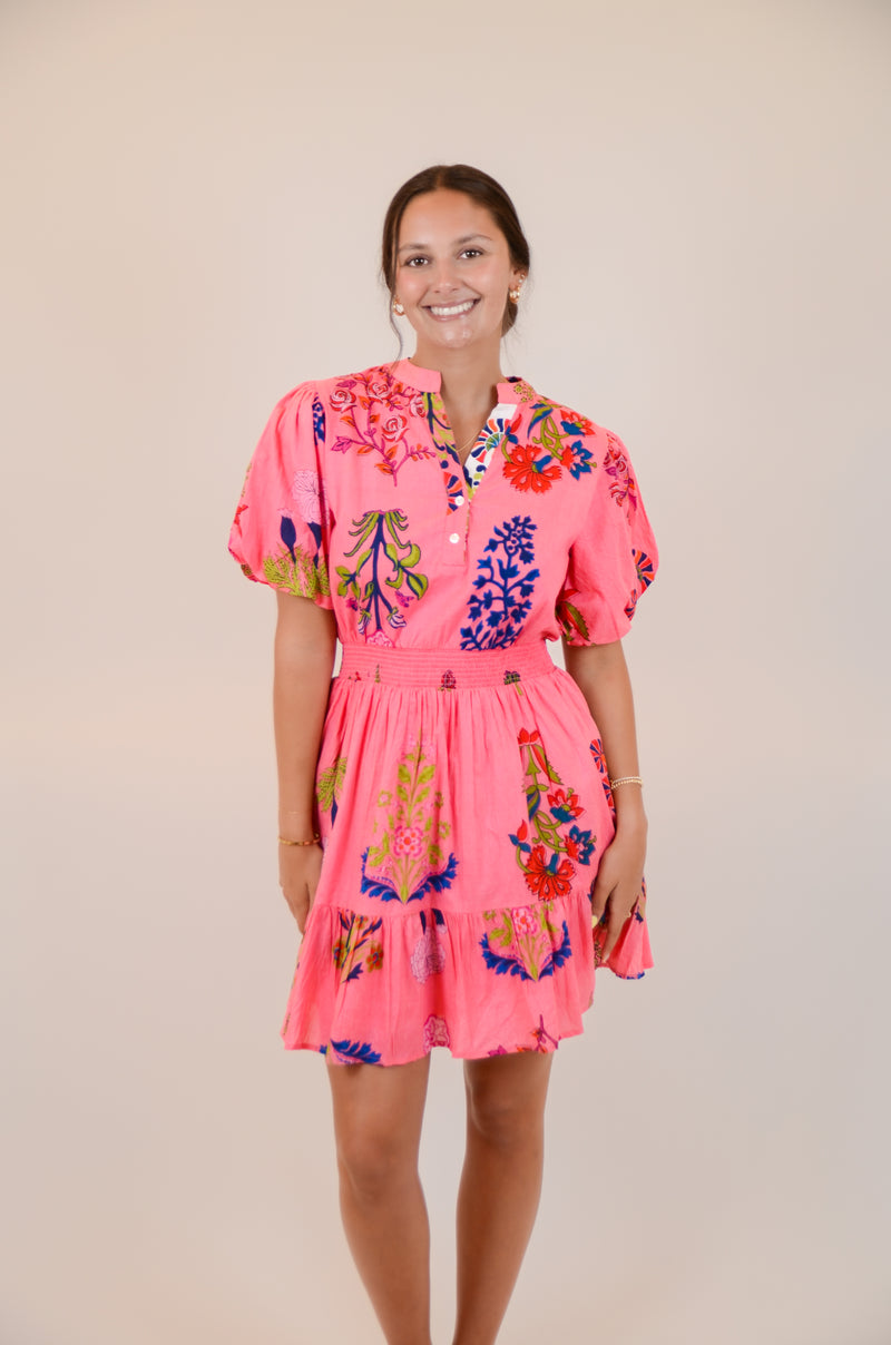 Pink Floral Dress
