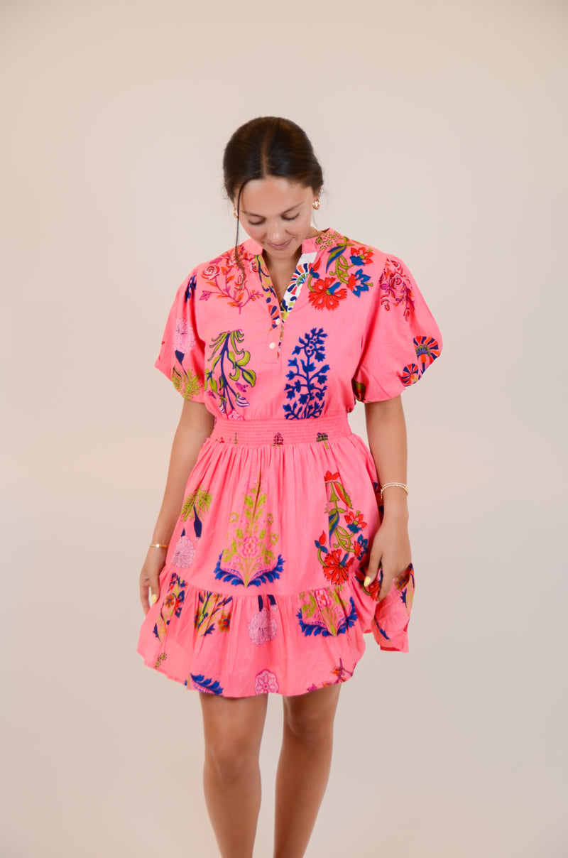 Pink Floral Dress