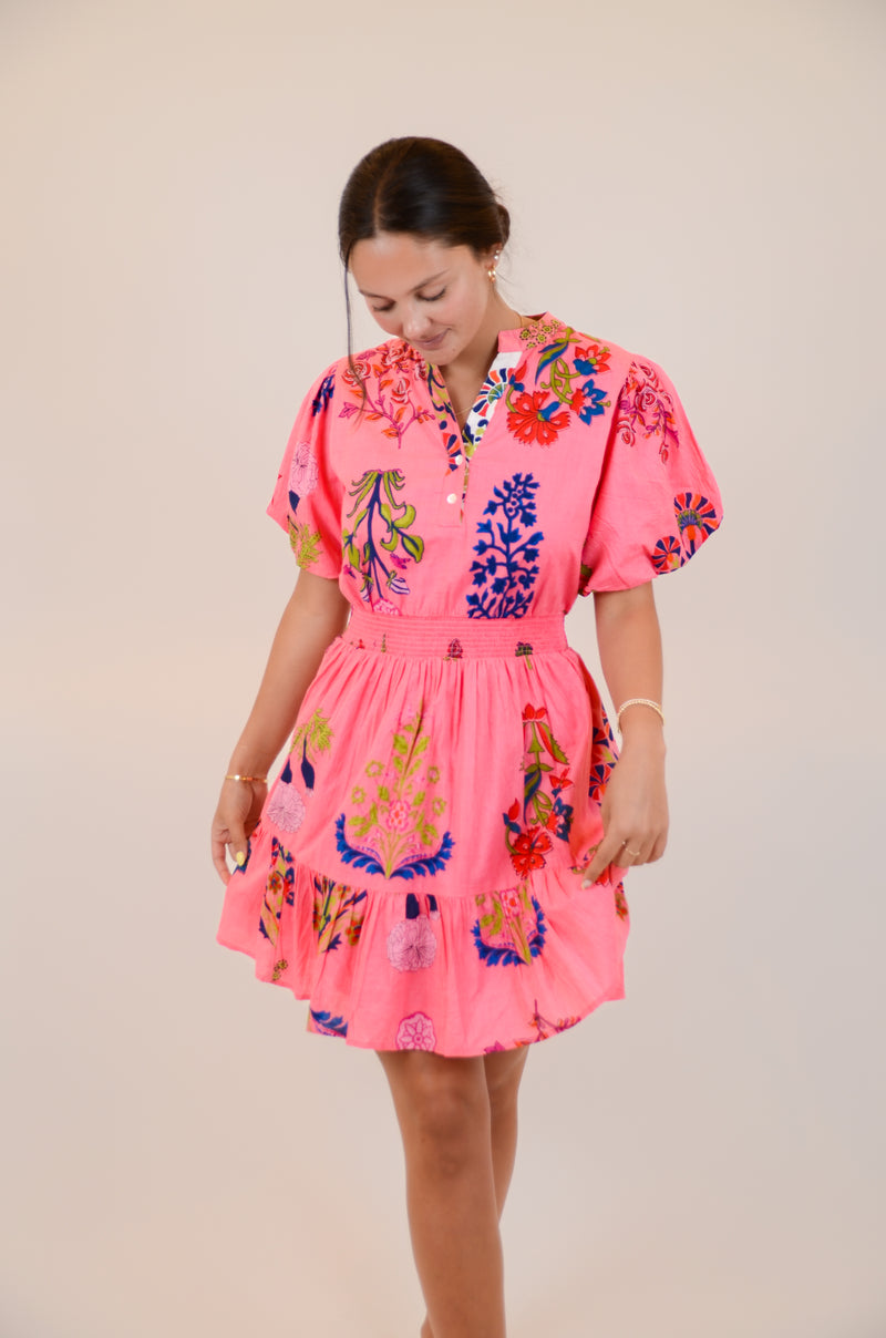Pink Floral Dress