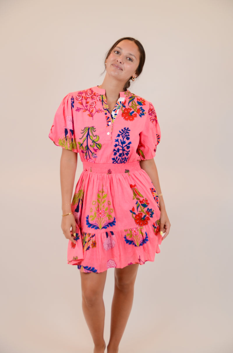 Pink Floral Dress