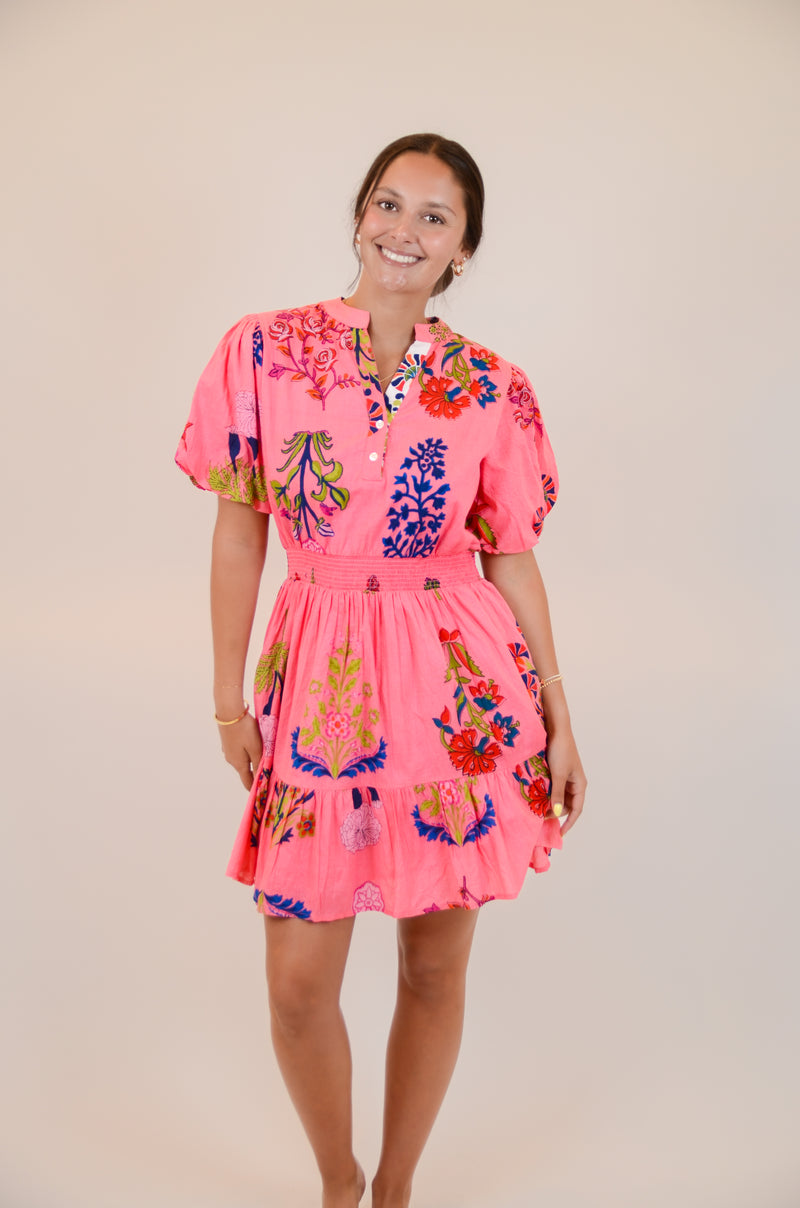 Pink Floral Dress