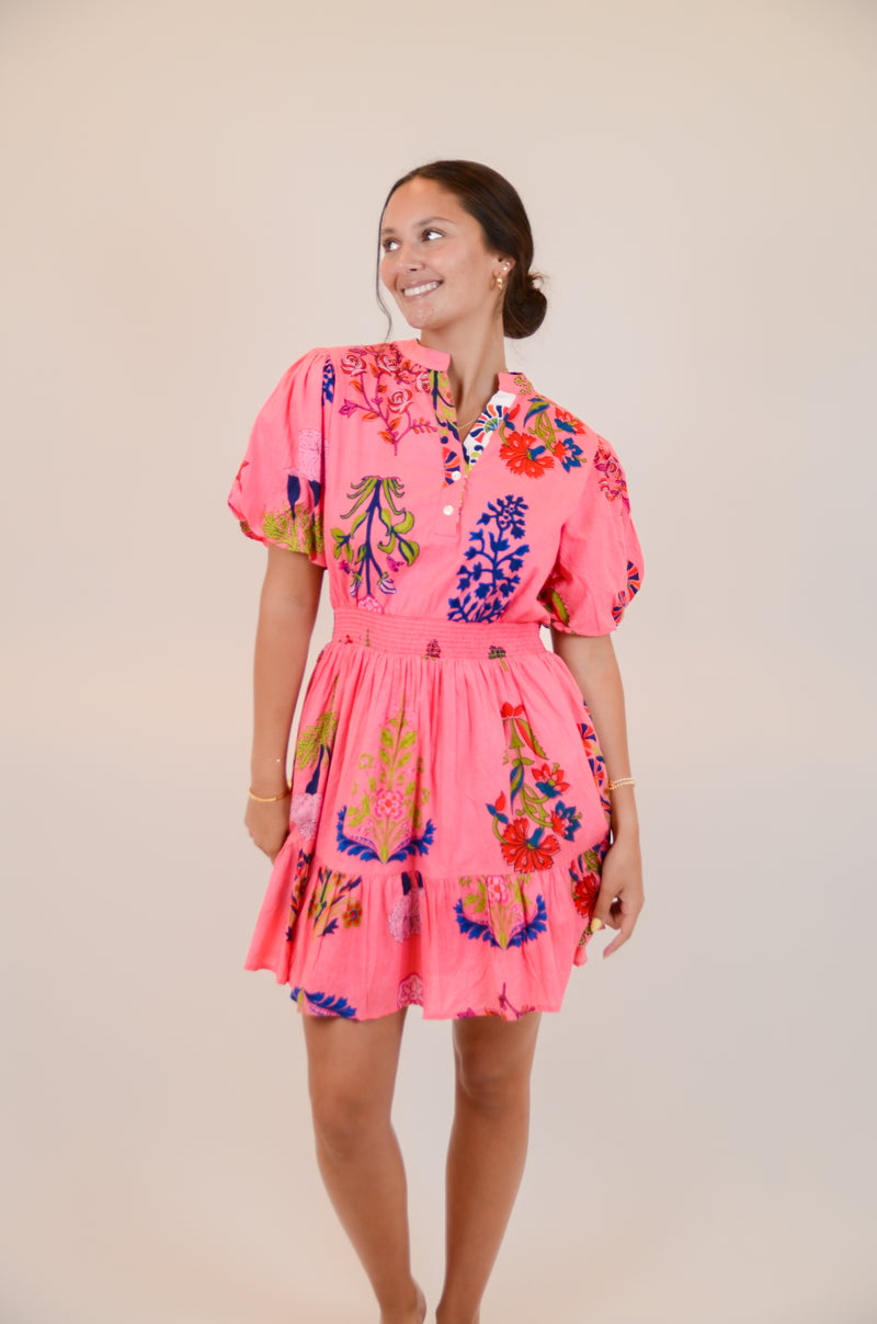 Pink Floral Dress