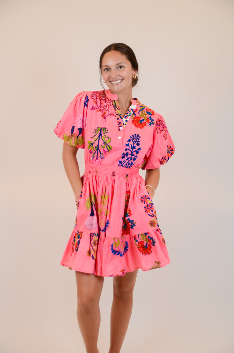Pink Floral Dress
