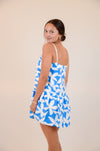 Blue Dress with White Flowers