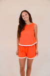 Orange Set with White Trim
