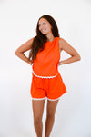 Orange Set with White Trim