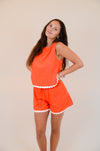 Orange Set with White Trim