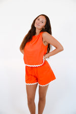 Orange Set with White Trim