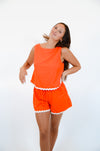 Orange Set with White Trim