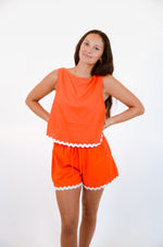Orange Set with White Trim