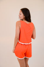 Orange Set with White Trim